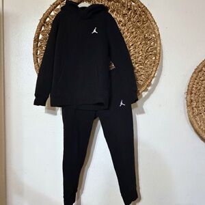 Jordan Kids Black Sweatpants and Hoodie